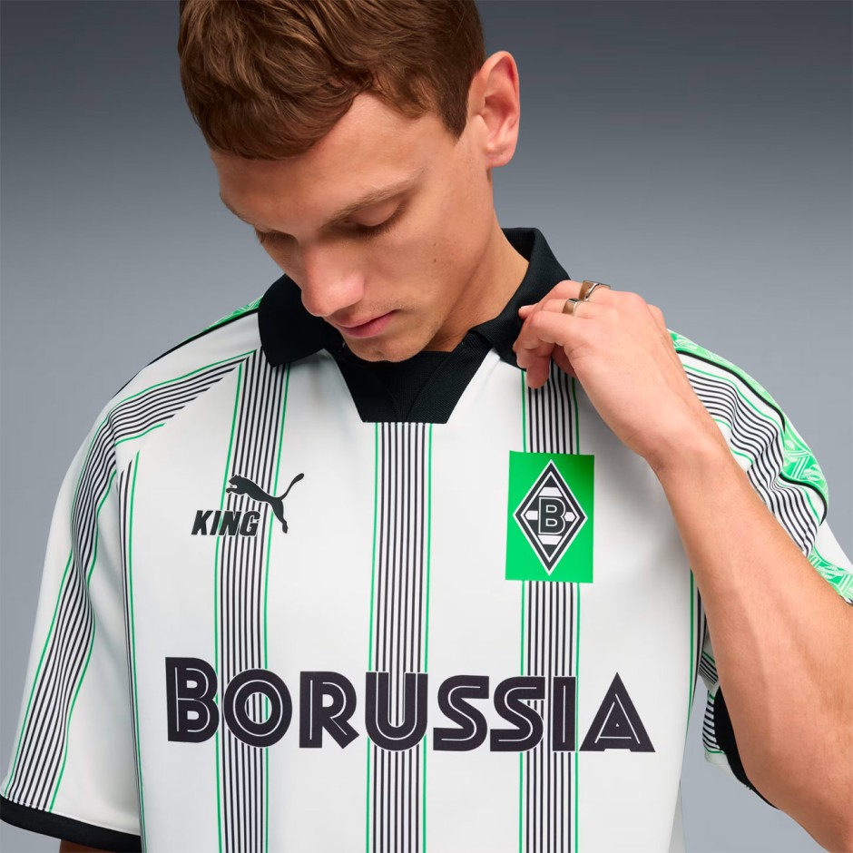 Ανδρική Εμφάνιση Ποδοσφαίρου Λευκή - PUMA Borussia Mönchengladbach KING Retro Jersey