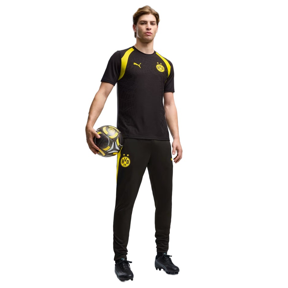 Ανδρική Εμφάνιση Ποδοσφαίρου Μαύρη - PUMA Borussia Dortmund Slim Training Jersey