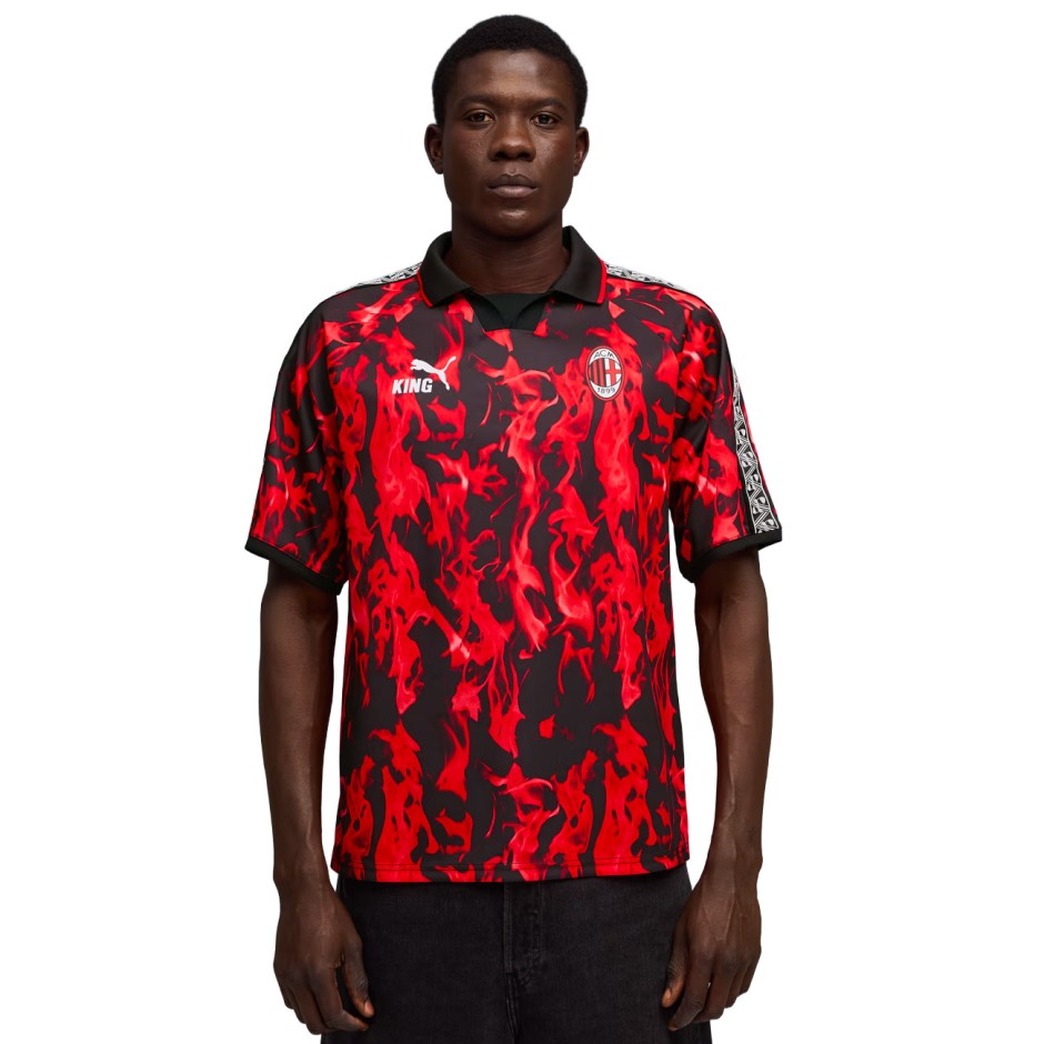 Men's Football Jersey Red - PUMA AC Milan King Retro Jersey