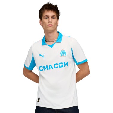 Ανδρική Εμφάνιση Ποδοσφαίρου Λευκή - PUMA Olympique de Marseille 25/26 Home Jersey