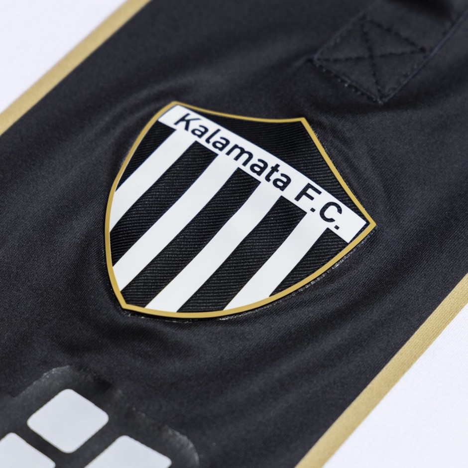 Men's Football Jersey White-Black - Kalamata FC Macron 