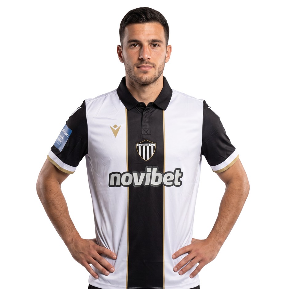 Men's Football Jersey White-Black - Kalamata FC Macron 