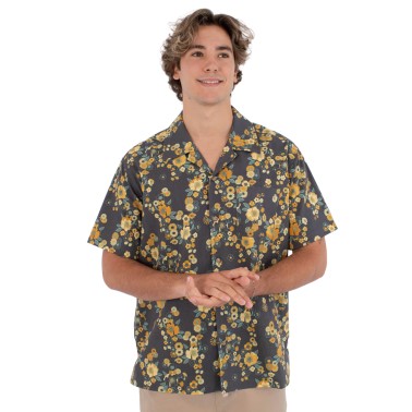 Men's Shirt Black - Hurley Dogpatch Camp