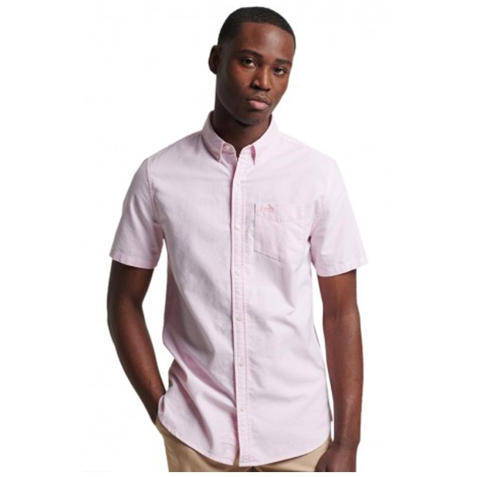 SUPERDRY OVIN VINTAGE OXFORD S/S SHIRT M4010515A-LPM ΡΟΖ