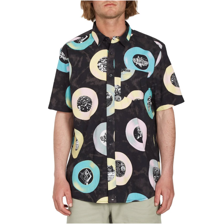 VOLCOM V ENT LP WOVEN SS A0412301-BLK Colorful