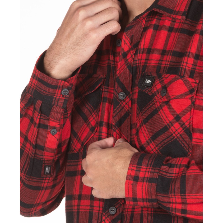 O'NEILL LM VIOLATOR FLANNEL SHIRT 9P1306-3900 Red