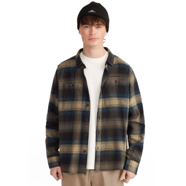 O'NEILL TRVLR SERIES FLANNEL CHECK SHIRT 2650042-39112 Black
