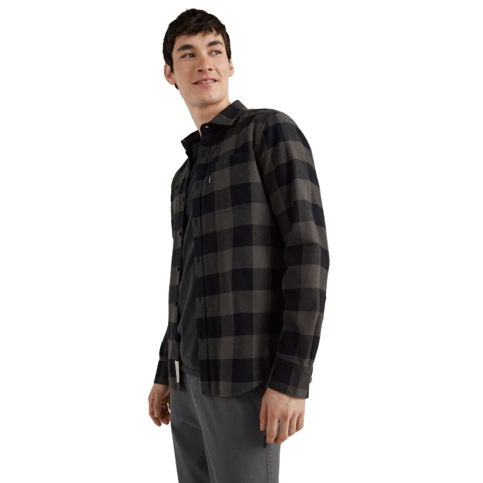 O'NEILL FLANNEL CHECK SHIRT 2650007-36020 Κhaki