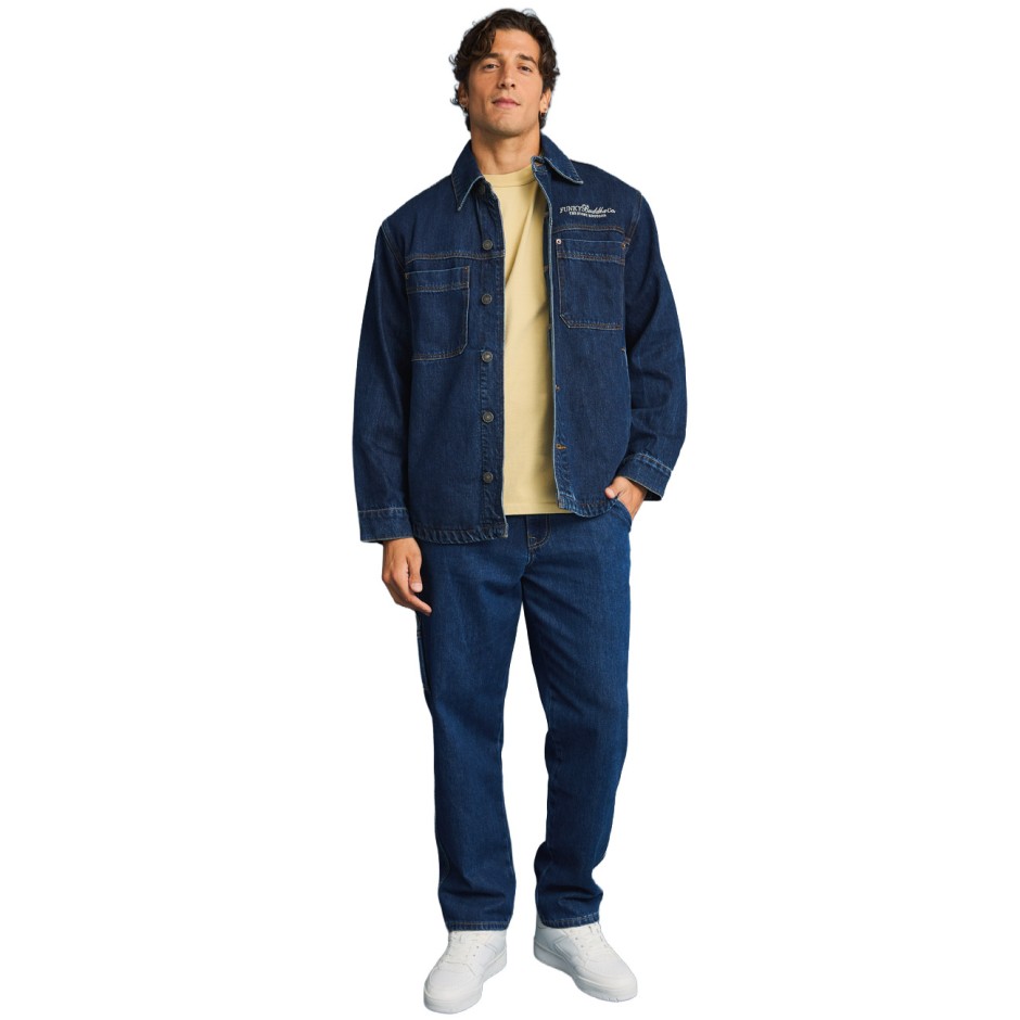 Ανδρικό Τζιν Overshirt Μπλε - Funky Buddha