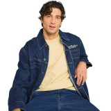 Ανδρικό Τζιν Overshirt Μπλε - Funky Buddha Εικόνα 
