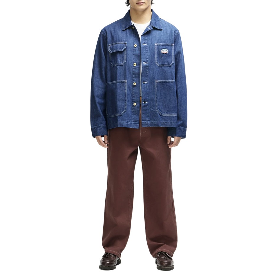 Ανδρικό Πουκάμισο Τζιν Μπλε - Deus Denim Chore Jacket