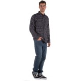 EMERSON CHECKED POCKET SHIRT 192.EM60.80-EM06 NAVY/WHITE Μπλέ Εικόνα 2
