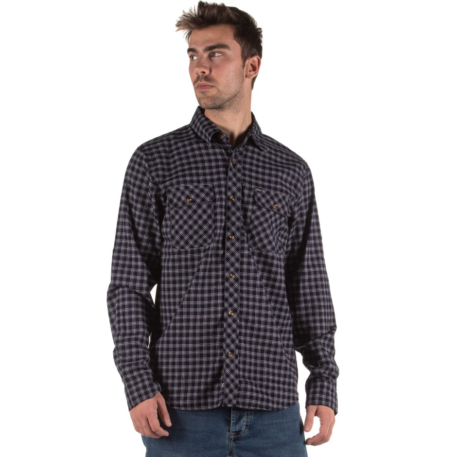 EMERSON CHECKED POCKET SHIRT 192.EM60.80-EM06 NAVY/WHITE Μπλέ