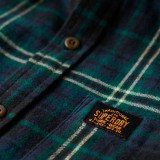 SUPERDRY D2 OVIN L/S COTTON LUMBERJACK SHIRT M4010727A-B8K Blue Image 2