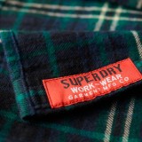 SUPERDRY D2 OVIN L/S COTTON LUMBERJACK SHIRT M4010727A-B8K Blue Image 3
