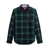 SUPERDRY D2 OVIN L/S COTTON LUMBERJACK SHIRT M4010727A-B8K Blue Image 4