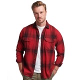 SUPERDRY D3 VINTAGE CHECK FLANNEL SHIRT M4010563A-7RA Colorful Image 