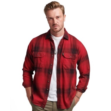 SUPERDRY D3 VINTAGE CHECK FLANNEL SHIRT M4010563A-7RA Colorful