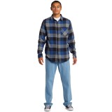 QUIKSILVER MOTHERFLY FLANNEL AQYWT03373-BSW1 Blue Image 3