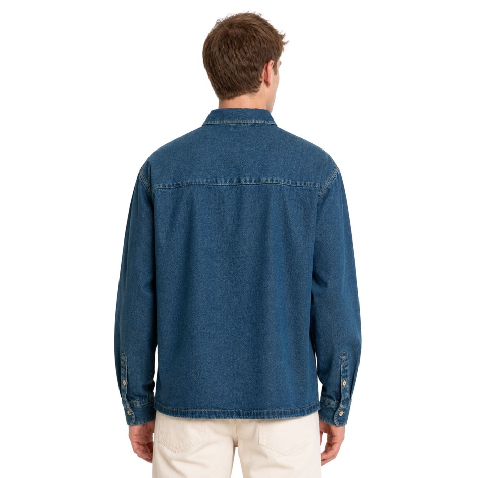 VANS MARTINEZ DENIM OVERSHIRT VINTAGE VN000X93HT8-HT8 Μπλε