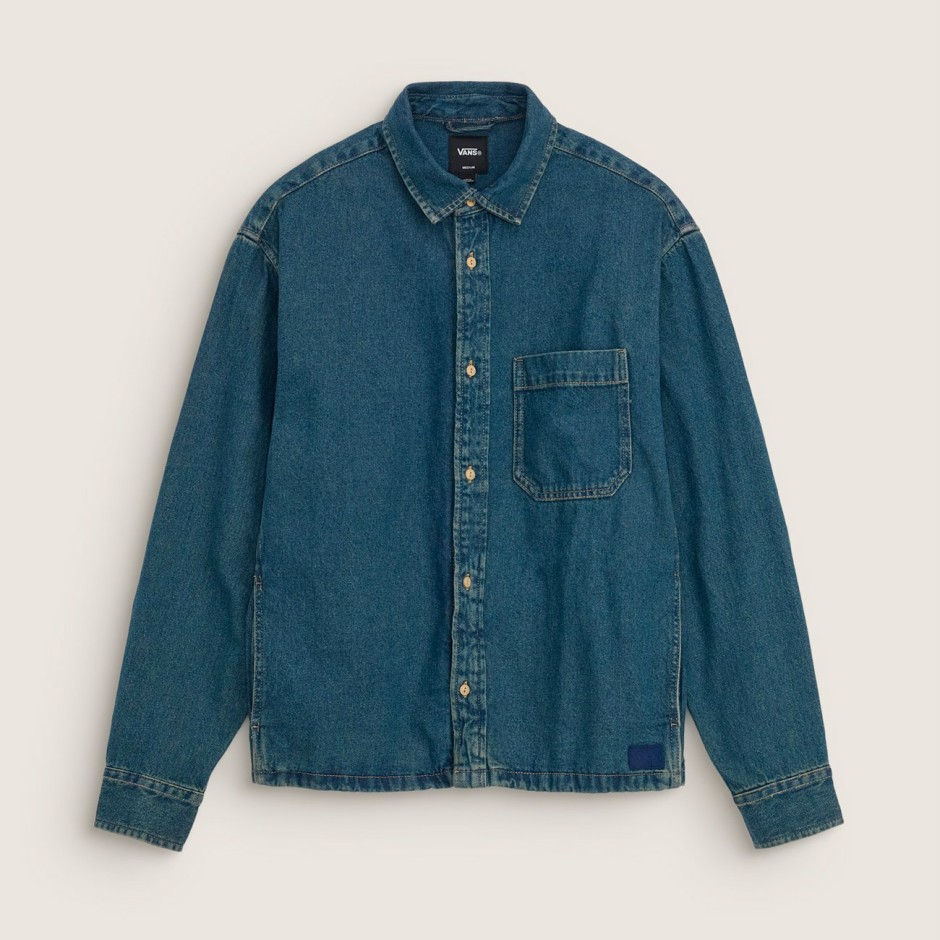 VANS MARTINEZ DENIM OVERSHIRT VINTAGE VN000X93HT8-HT8 Μπλε