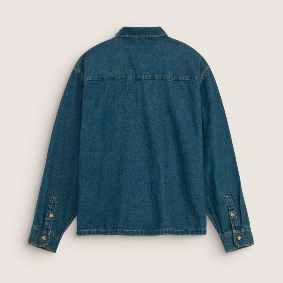 VANS MARTINEZ DENIM OVERSHIRT VINTAGE VN000X93HT8-HT8 Μπλε
