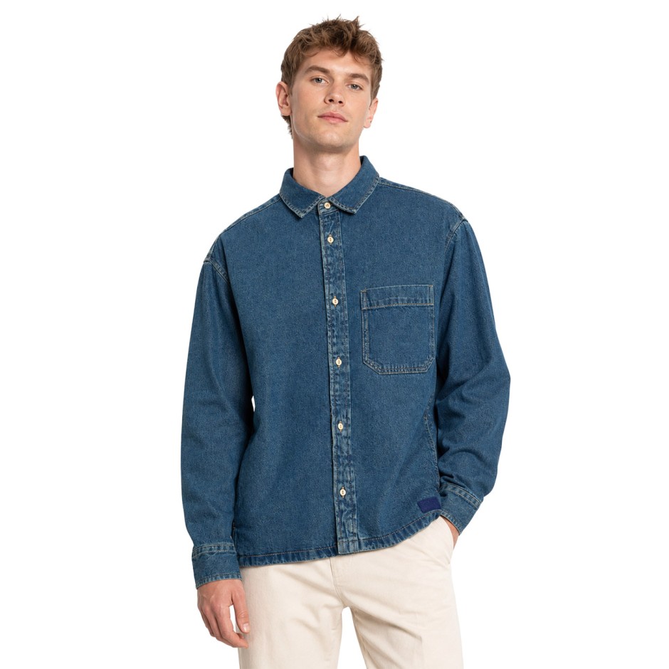 VANS MARTINEZ DENIM OVERSHIRT VINTAGE VN000X93HT8-HT8 Μπλε