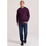 Ανδρική Μακρυμάνικη Μπλούζα Μωβ - Funky Buddha The Essentials Εικόνα 1