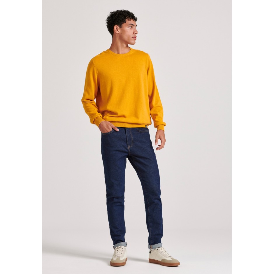 Ανδρική Μακρυμάνικη Μπλούζα Μουσταρδί - Funky Buddha The Essentials