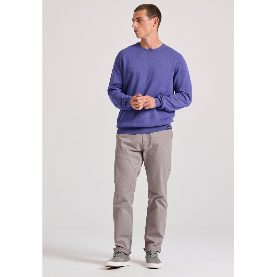 Ανδρική Μακρυμάνικη Μπλούζα Μωβ - Funky Buddha The Essentials