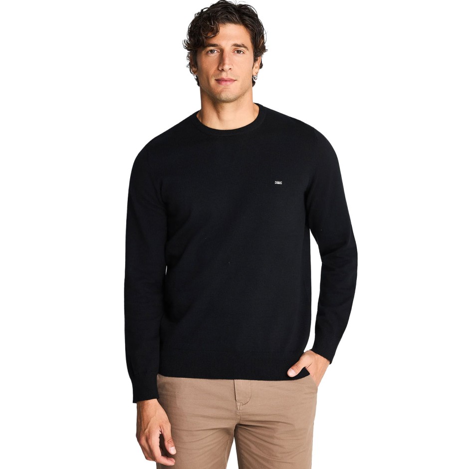 Men's Knit Sweater Black - Funky Buddha