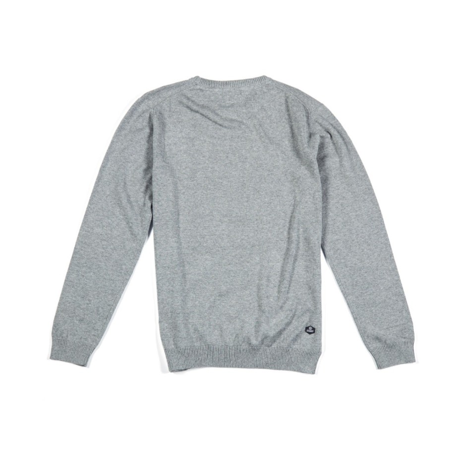 BASEHIT COTTON KNITTED SWEATER 182.BM70.91-GREY ML Grey
