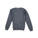 BASEHIT COTTON KNITTED SWEATER 182.BM70.91-D.GREY ML Coal Image 