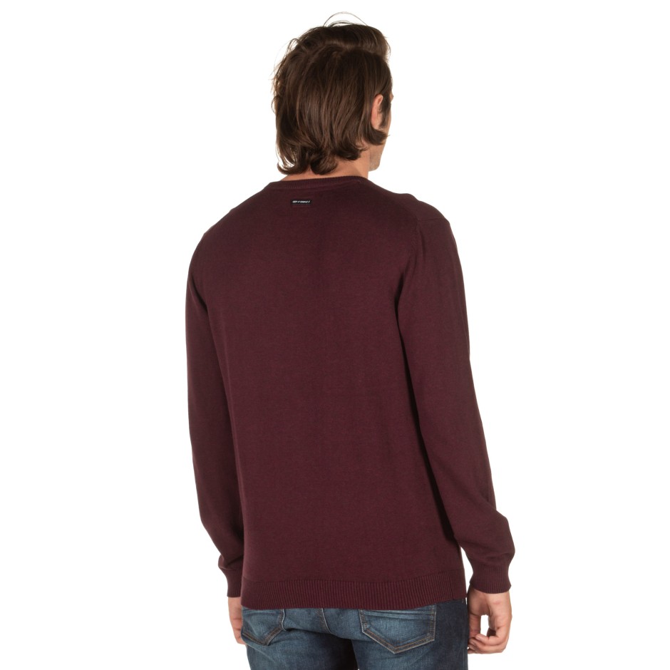 EMERSON COTTON KNITTED SWEATER 192.EM70.90-WINE ML Μπορντό