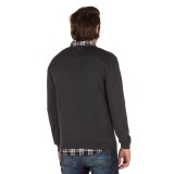 EMERSON COTTON KNITTED SWEATER 192.EM70.90-D.GREY ML Coal Image 0