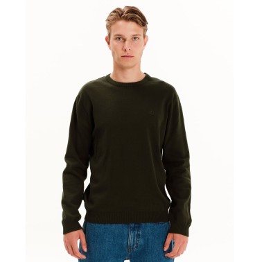 Ανδρική Πλεκτή Μπλούζα Λαδί - EMERSON 