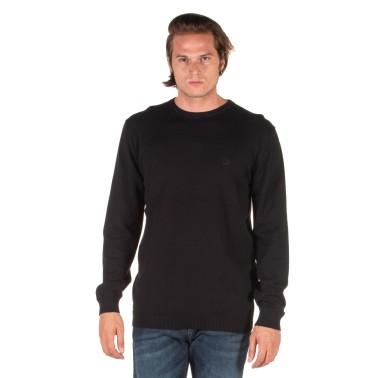 EMERSON COTTON KNITTED SWEATER 192.EM70.90-BLACK Black