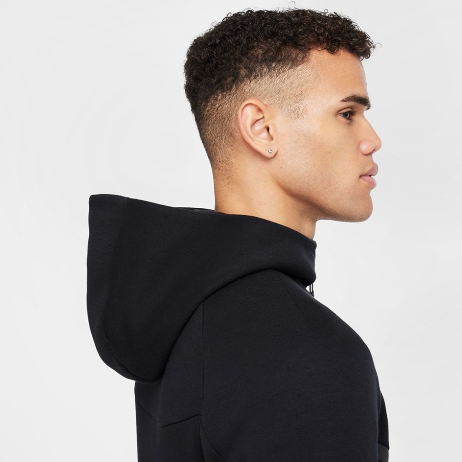 NIKE M NK TCH FLC FZ WR HOODIE HV0949-010 Black