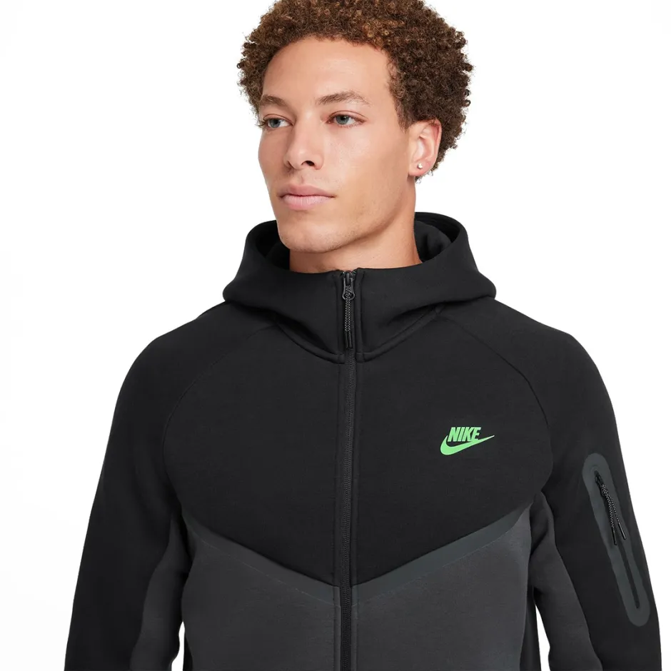 NIKE M NK TCH FLC FZ WR HOODIE HV0949-015 Black