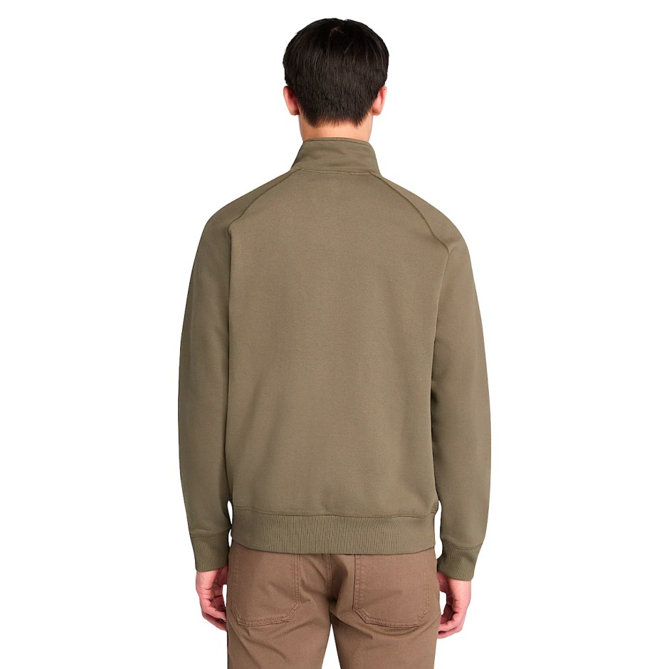 TIMBERLAND EXETER RIVER BRUSHED BACK FULL-ZIP FUNNEL NECK TB0A5MDEA58-A58 Κhaki