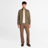 TIMBERLAND EXETER RIVER BRUSHED BACK FULL-ZIP FUNNEL NECK TB0A5MDEA58-A58 Κhaki Image 2