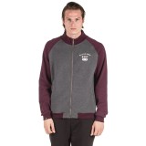 BASEHIT ZIPPER HOODIE 182.BM21.34-D.GREY ML/WINE Coal Image 