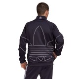 adidas Originals BIG TREFOIL OUTLINE TRACK TOP GE0810 Black Image 0