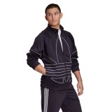adidas Originals BIG TREFOIL OUTLINE TRACK TOP GE0810 Black Image 1