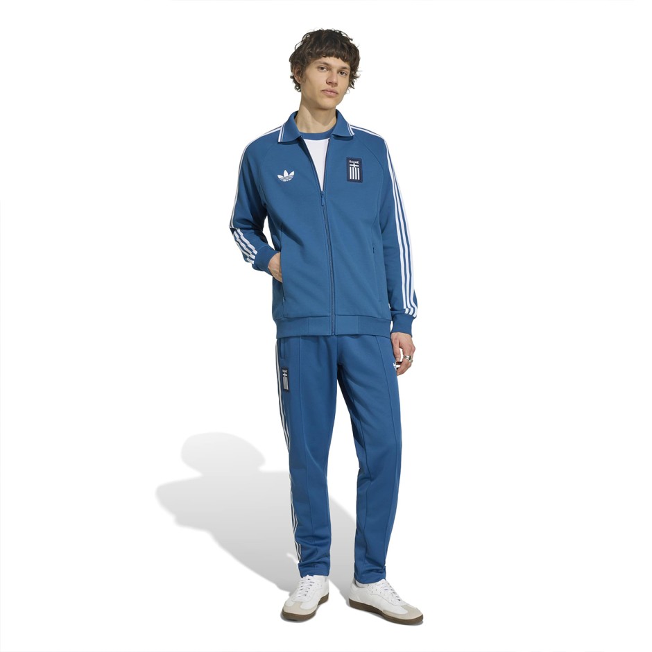 Men's Football Track Top Blue - adidas Originals Greece Away Anthem
