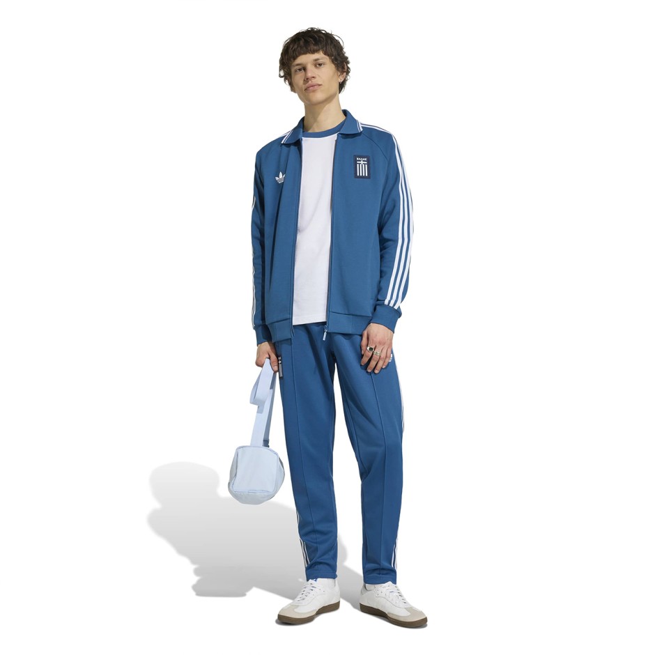 Men's Football Track Top Blue - adidas Originals Greece Away Anthem