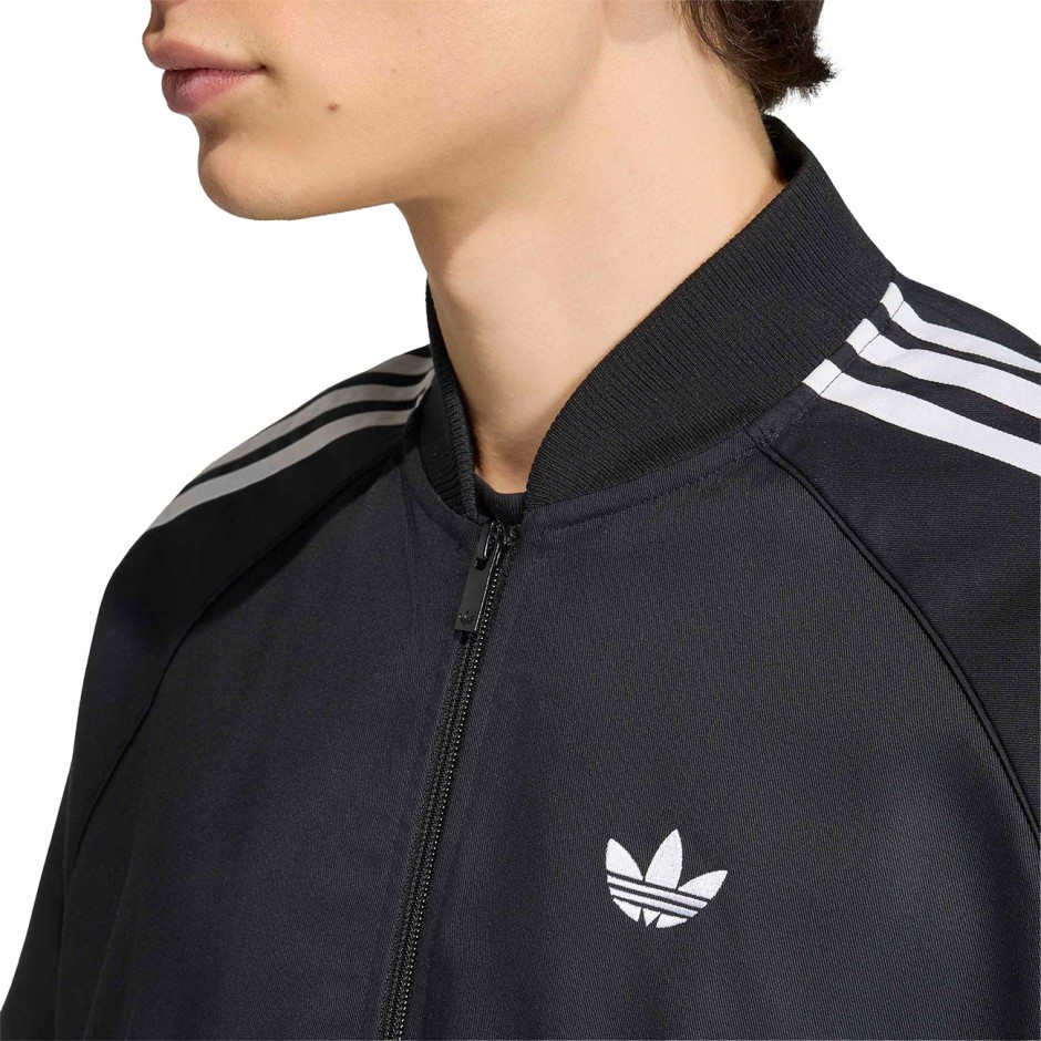 Men's Track Top Black - adidas Originals Adicolor SST Cotton Twill