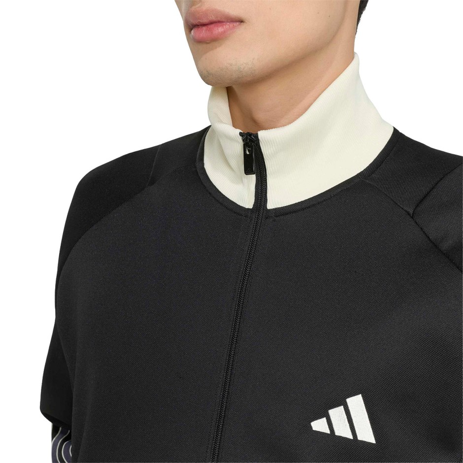 Men's Track Top Black - adidas Sportswear Stadium Regular Fit Pique