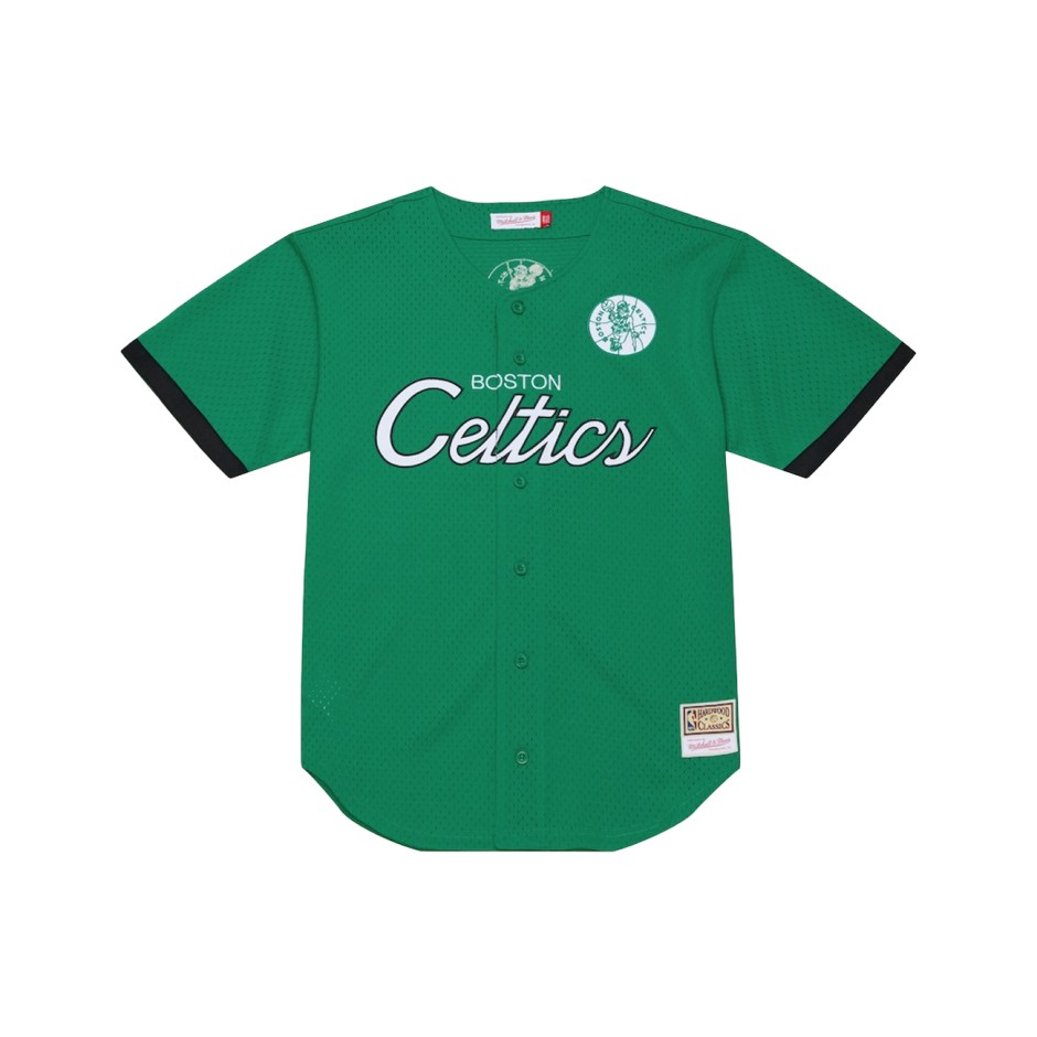 Ανδρικό Baseball Jersey NBA Πράσινο - Mitchell & Ness Boston Celtics Head Coach