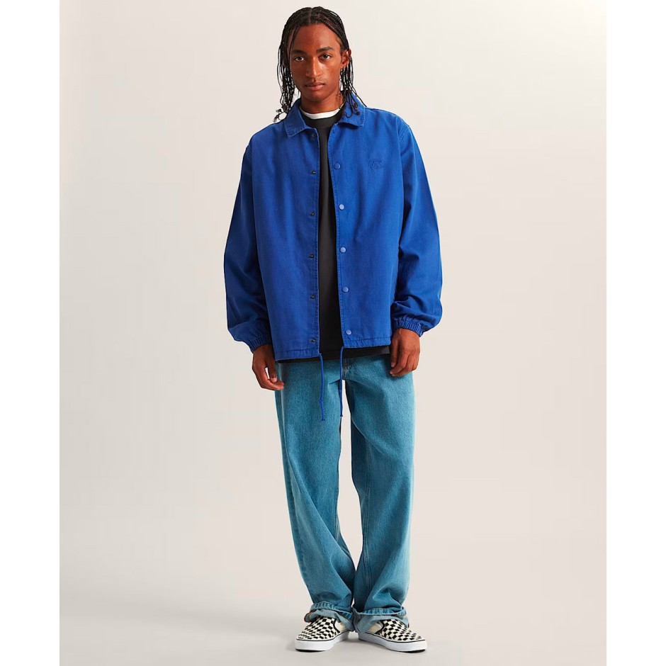 Men's Jacket Royal Blue - Vans Torrey Pigment Canvas Coaches
